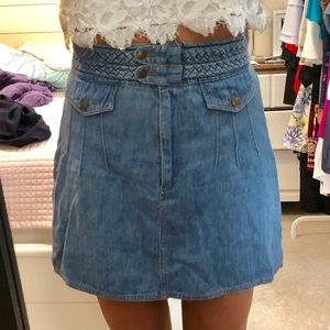 💙free people denim skirt